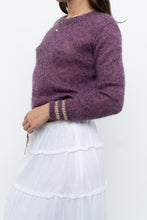 Load image into Gallery viewer, RUBY x Heathered Purple Mohair Cropped Sweater (XS-M)