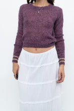 Load image into Gallery viewer, RUBY x Heathered Purple Mohair Cropped Sweater (XS-M)