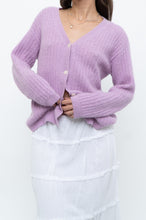 Load image into Gallery viewer, DES PETITS HAUTS x Purple Mohair-blend Cardigan (XS-M)
