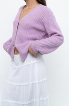Load image into Gallery viewer, DES PETITS HAUTS x Purple Mohair-blend Cardigan (XS-M)