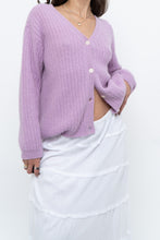 Load image into Gallery viewer, DES PETITS HAUTS x Purple Mohair-blend Cardigan (XS-M)