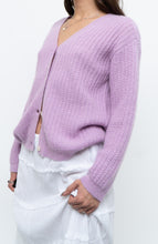 Load image into Gallery viewer, DES PETITS HAUTS x Purple Mohair-blend Cardigan (XS-M)