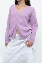Load image into Gallery viewer, DES PETITS HAUTS x Purple Mohair-blend Cardigan (XS-M)