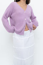 Load image into Gallery viewer, DES PETITS HAUTS x Purple Mohair-blend Cardigan (XS-M)