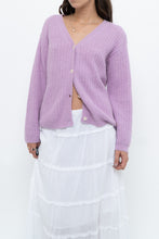 Load image into Gallery viewer, DES PETITS HAUTS x Purple Mohair-blend Cardigan (XS-M)