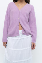 Load image into Gallery viewer, DES PETITS HAUTS x Purple Mohair-blend Cardigan (XS-M)