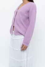 Load image into Gallery viewer, DES PETITS HAUTS x Purple Mohair-blend Cardigan (XS-M)