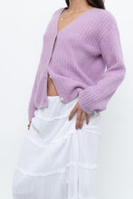 Load image into Gallery viewer, DES PETITS HAUTS x Purple Mohair-blend Cardigan (XS-M)