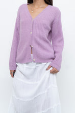 Load image into Gallery viewer, DES PETITS HAUTS x Purple Mohair-blend Cardigan (XS-M)