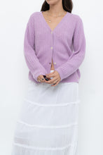 Load image into Gallery viewer, DES PETITS HAUTS x Purple Mohair-blend Cardigan (XS-M)