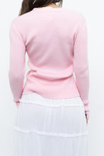 Load image into Gallery viewer, Modern x Baby Pink Ribbed Cardigan (S, M)