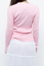 Load image into Gallery viewer, Modern x Baby Pink Ribbed Cardigan (S, M)