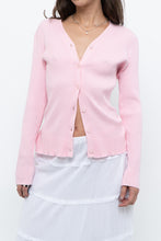 Load image into Gallery viewer, Modern x Baby Pink Ribbed Cardigan (S, M)