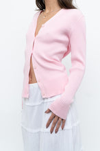 Load image into Gallery viewer, Modern x Baby Pink Ribbed Cardigan (S, M)