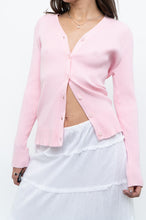 Load image into Gallery viewer, Modern x Baby Pink Ribbed Cardigan (S, M)