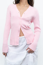 Load image into Gallery viewer, Modern x Baby Pink Ribbed Cardigan (S, M)