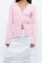 Load image into Gallery viewer, Modern x Baby Pink Ribbed Cardigan (S, M)