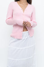 Load image into Gallery viewer, Modern x Baby Pink Ribbed Cardigan (S, M)