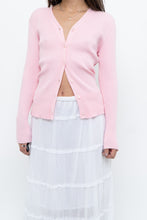 Load image into Gallery viewer, Modern x Baby Pink Ribbed Cardigan (S, M)