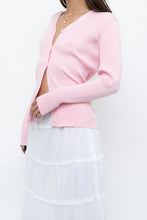 Load image into Gallery viewer, Modern x Baby Pink Ribbed Cardigan (S, M)