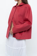 Load image into Gallery viewer, AKRIS x Watermelon Pink Wool, Angora Cropped Soft Jacket (XS-L)