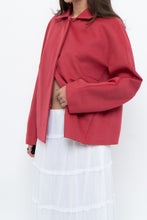 Load image into Gallery viewer, AKRIS x Watermelon Pink Wool, Angora Cropped Soft Jacket (XS-L)