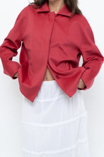 Load image into Gallery viewer, AKRIS x Watermelon Pink Wool, Angora Cropped Soft Jacket (XS-L)