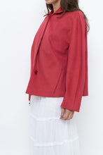 Load image into Gallery viewer, AKRIS x Watermelon Pink Wool, Angora Cropped Soft Jacket (XS-L)