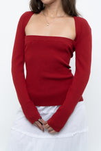 Load image into Gallery viewer, WILFRED x Red Ribbed Long Sleeve Knit (M)