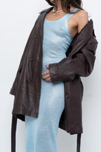Load image into Gallery viewer, Vintage x Handmade Baby Blue Sequin Knit Midi Dress (XS, S)