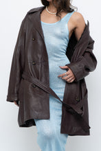 Load image into Gallery viewer, Vintage x Burgundy Butter Leather Belted Trench (S-L)