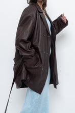 Load image into Gallery viewer, Vintage x Burgundy Butter Leather Belted Trench (S-L)