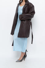 Load image into Gallery viewer, Vintage x Burgundy Butter Leather Belted Trench (S-L)