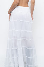 Load image into Gallery viewer, Vintage x White Cotton Tiered Maxi Skirt/Dress (S-L)