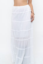Load image into Gallery viewer, Vintage x White Cotton Tiered Maxi Skirt/Dress (S-L)