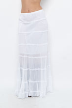 Load image into Gallery viewer, Vintage x White Cotton Tiered Maxi Skirt/Dress (S-L)