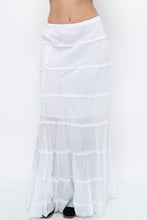 Load image into Gallery viewer, Vintage x White Cotton Tiered Maxi Skirt/Dress (S-L)