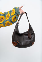 Load image into Gallery viewer, Vintage x DEREK ALEXANDER Dark Brown, Tan Leather Purse