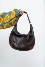 Load image into Gallery viewer, Vintage x DEREK ALEXANDER Dark Brown, Tan Leather Purse