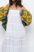 Load image into Gallery viewer, Vintage x White Cotton Tiered Maxi Skirt/Dress (S-L)