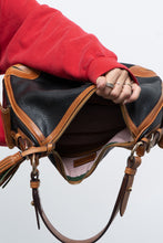 Load image into Gallery viewer, Vintage x DOONEY &amp; BURKE Black, Tan Pebble Leather Purse