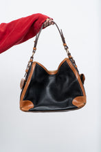 Load image into Gallery viewer, Vintage x DOONEY &amp; BURKE Black, Tan Pebble Leather Purse