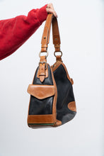 Load image into Gallery viewer, Vintage x DOONEY &amp; BURKE Black, Tan Pebble Leather Purse