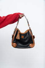 Load image into Gallery viewer, Vintage x DOONEY &amp; BURKE Black, Tan Pebble Leather Purse