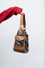 Load image into Gallery viewer, Vintage x DOONEY &amp; BURKE Black, Tan Pebble Leather Purse