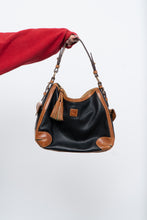 Load image into Gallery viewer, Vintage x DOONEY &amp; BURKE Black, Tan Pebble Leather Purse