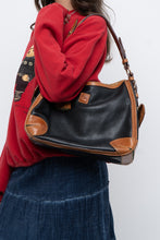 Load image into Gallery viewer, Vintage x DOONEY &amp; BURKE Black, Tan Pebble Leather Purse