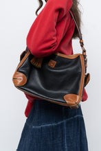 Load image into Gallery viewer, Vintage x DOONEY &amp; BURKE Black, Tan Pebble Leather Purse