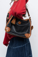 Load image into Gallery viewer, Vintage x DOONEY &amp; BURKE Black, Tan Pebble Leather Purse