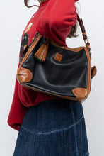 Load image into Gallery viewer, Vintage x DOONEY &amp; BURKE Black, Tan Pebble Leather Purse